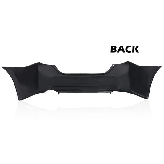 G-PLUS Rear Bumper Cover Compatible with Toyota Corolla Sedan (4-Door) 2014-2019, 11731135 5215902650 5215903901 615343611075 TO1100309, Black Primered