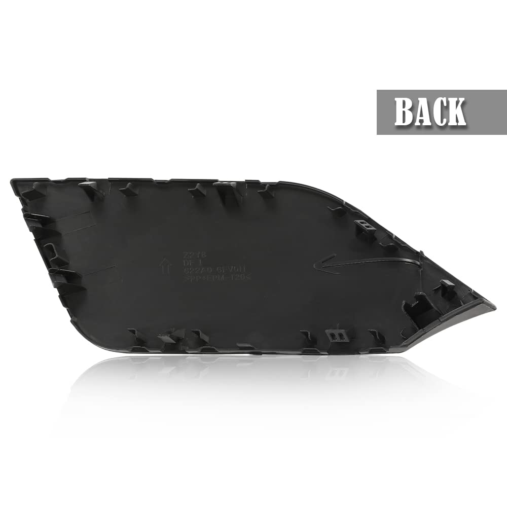 G-PLUS Front Bumper Tow Hook Cover Compatible with Nissan Rogue 2017 2018 2019 2020 Black Towing Eye Cap 622A0-6FL0H