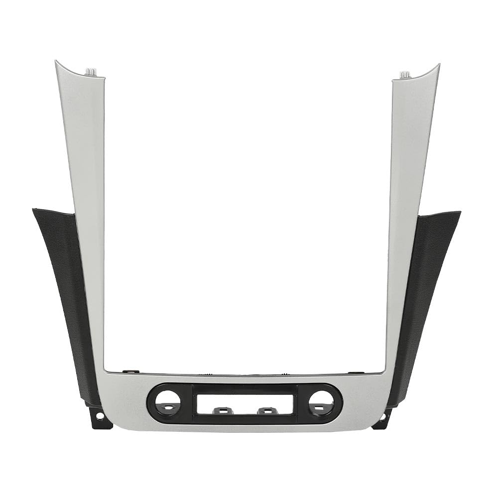G-PLUS Radio Dash Bezel Trim Vent Compatible with Chevy Malibu 2008-2012 Sliver & Black Dashboard Cover