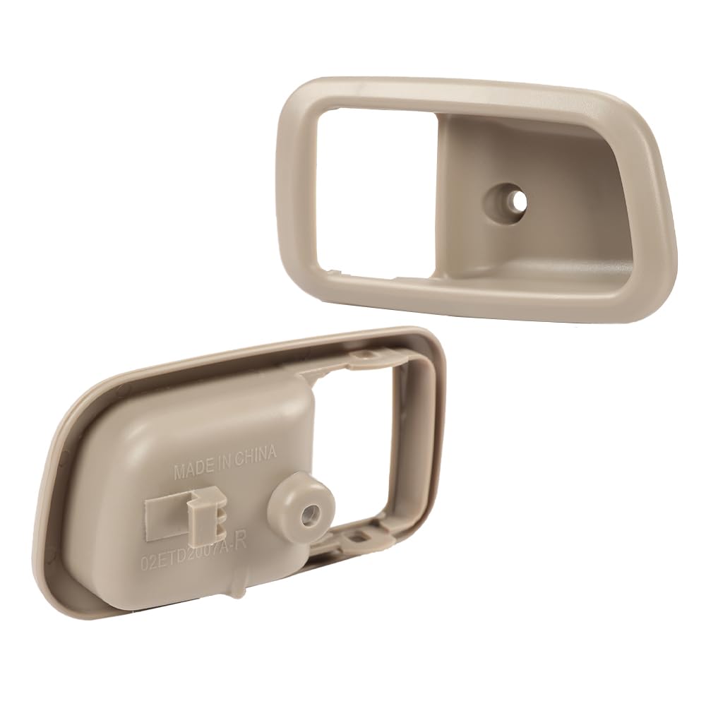 G-PLUS Door Handle Trim Set Compatible with 2000-2006 Toyota Tundra,Interior Door Handle Bezel 2Pc (Beige)