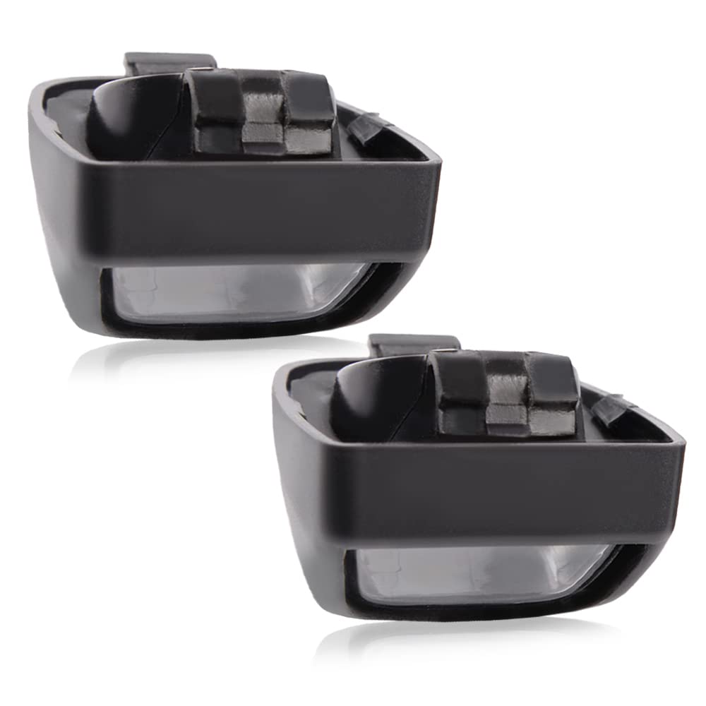 G-PLUS Rear License Plate Light Lens Pair Set Compatible with Cadillac Escalade 02-06 /Fit Chevy Avalanche 02-13/ Fit Chevy Silverado 01-14 /Fit Chevy Suburban Tahoe 00-06 /Fit GMC Sierra 01-13
