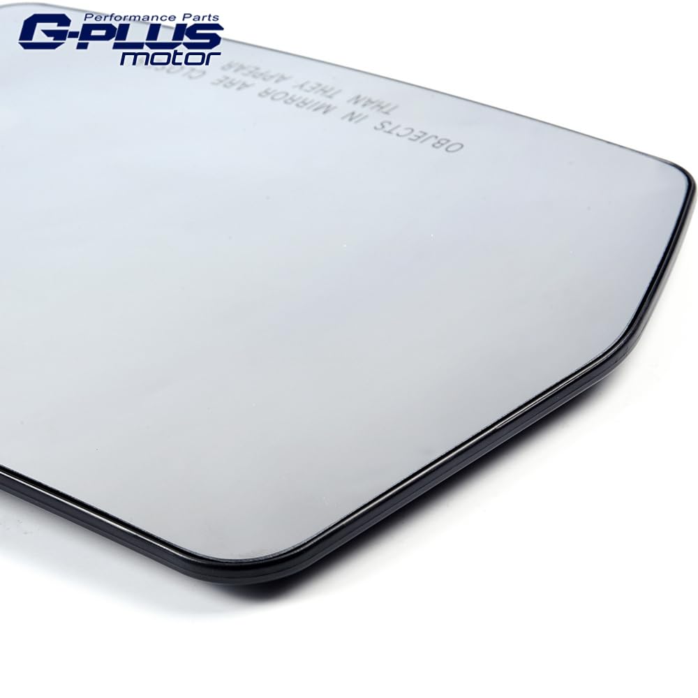 G-PLUS Front Replacement Mirror Glass Compatible with 2011-2014 Ford F150 BL3Z-17K707-A BL3Z17K707A White