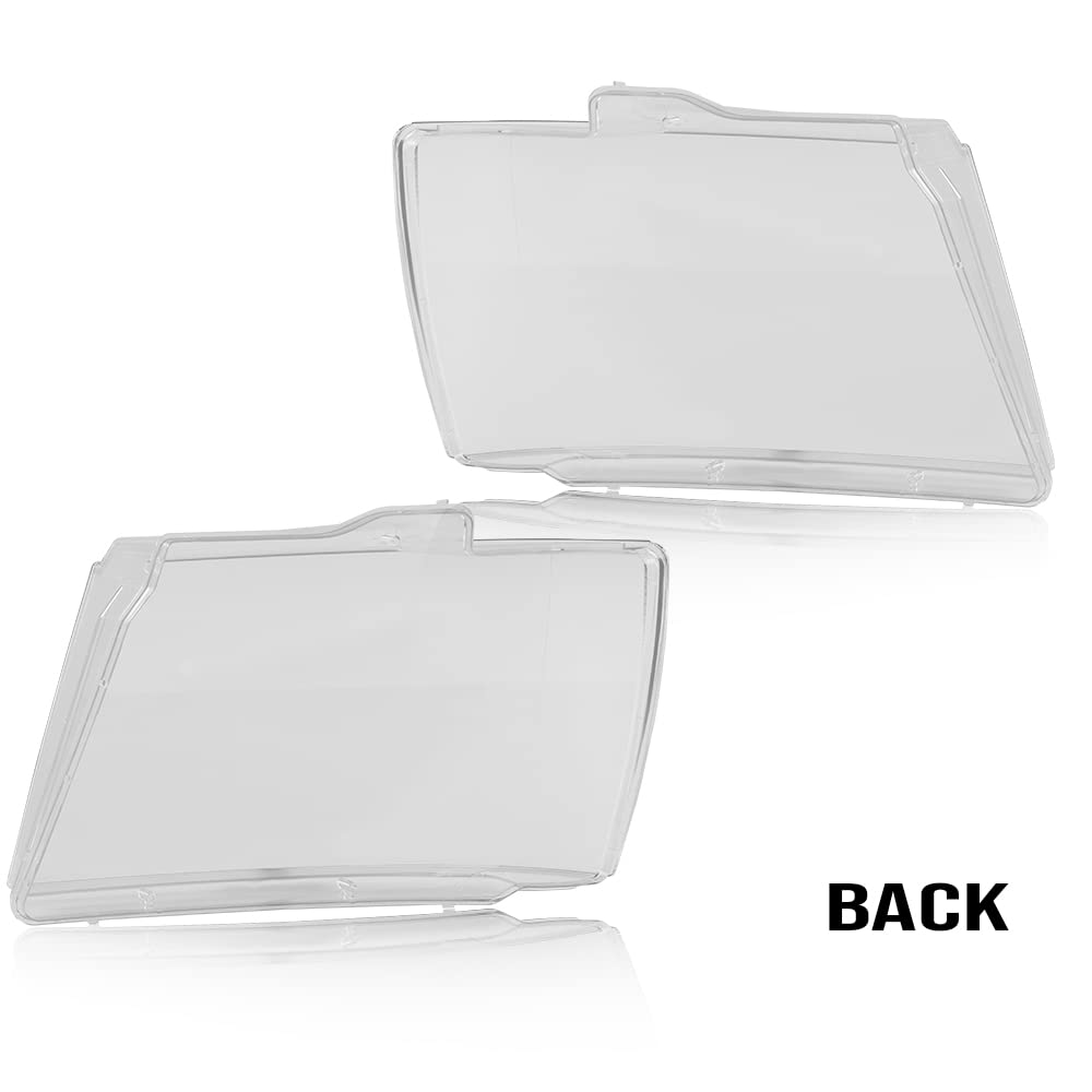 G-PLUS Headlight Lamps Protector Clear Lens Cover Clear Compatible with 2007-2014 Chevy Tahoe Suburban 1500/2007-2013 Chevy Avalanche Suburban 2500