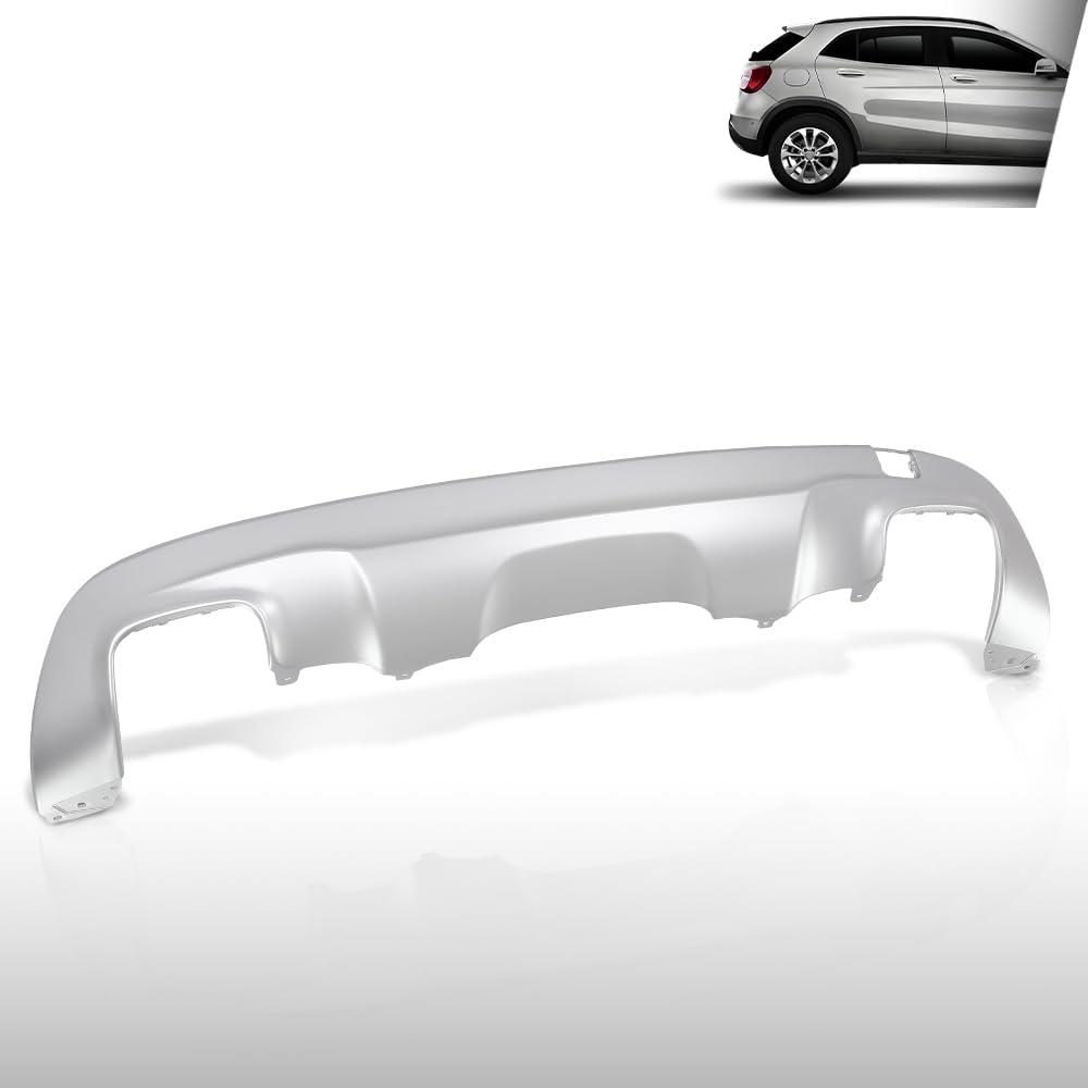 G-PLUS Rear Lower Bumper Valance Panel Compatible with Benz GLA250 (submodel: 4Matic, Base) 2015 2016 2017, Not Fit Models With AMG Style Bumper 1568850925 Silver