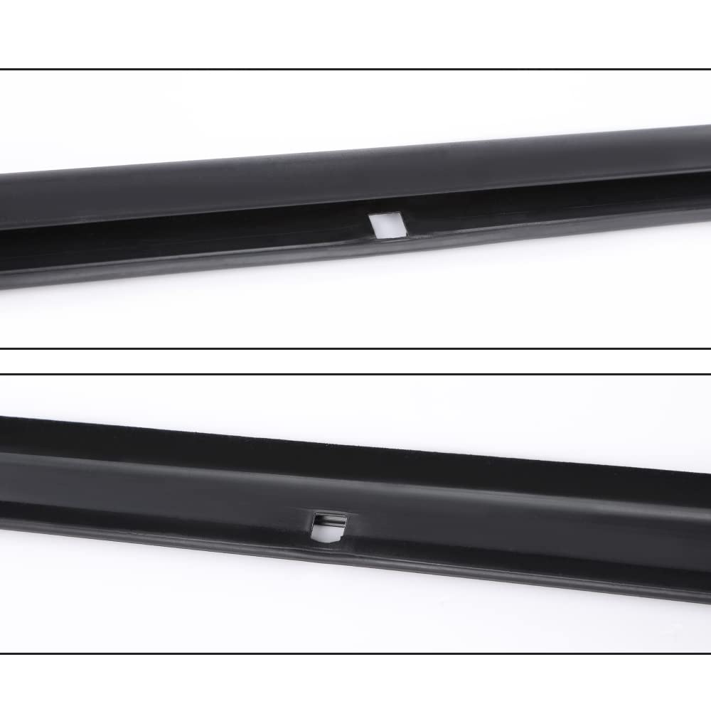 G-PLUS Black Rear Outer Window Sweep Felt Kit Compatible with Chevy Silverado GMC Sierra 1500/2500/3500 2001-2007,Fit Chevy Suburban Avalanche 1500/2500 2002-2006,Fit GMC Yukon 2001-2006 2PCS