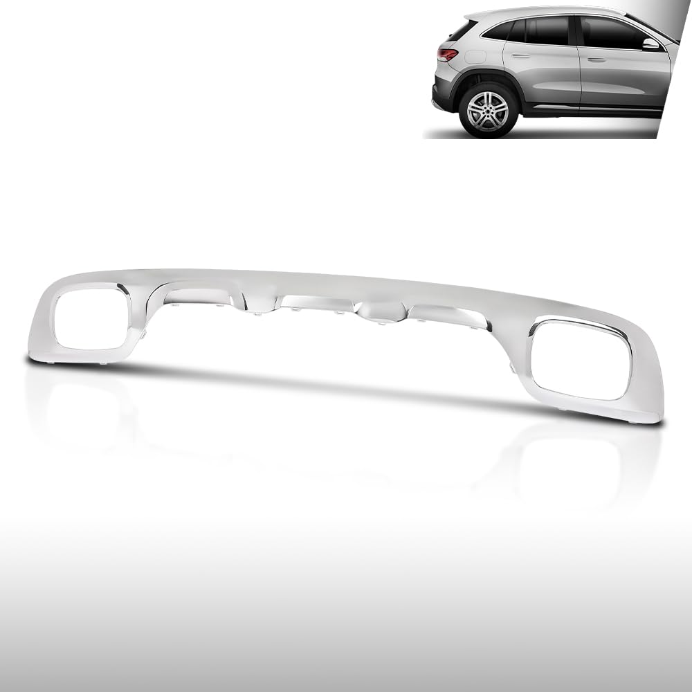 G-PLUS Rear Bumper Valance Panel Compatible with Benz GLA250 2018 2019 2020, Fit Models W/AMG Styling Package, W/O AMG Exterior Carbon and Night Package 1568855001, MB1195147 Sliver