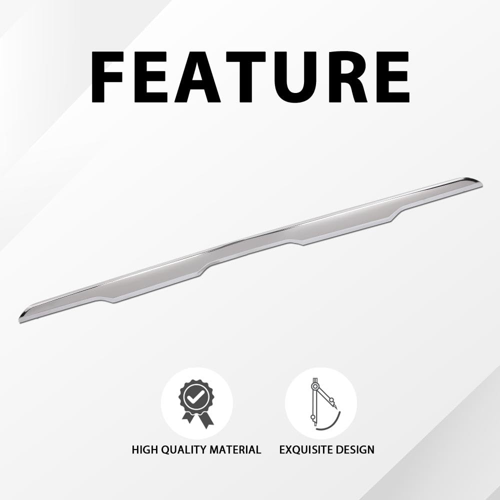 G-PLUS Front Lower Bumper Cover Molding Compatible with Chevy Equinox 2022-2023 84792993, GM1044146 Black Chrome