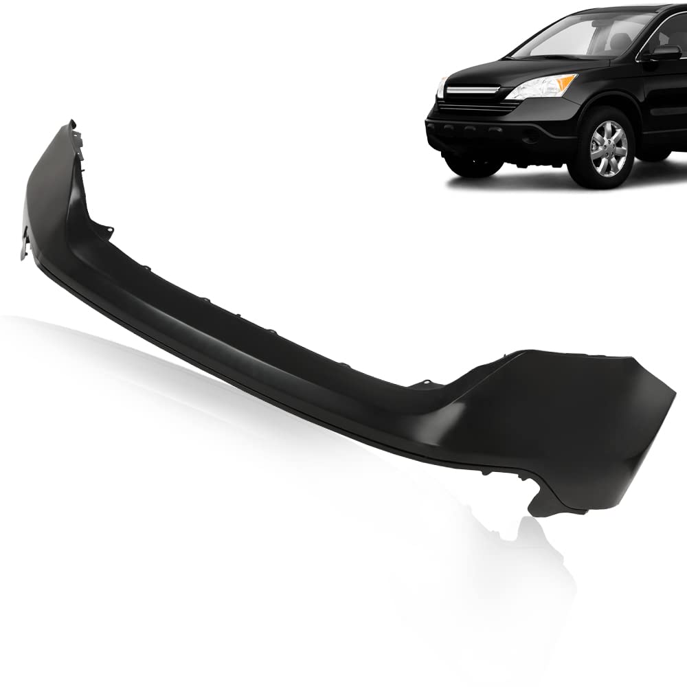G-PLUS Front Upper Bumper Cover Fascia Primered Compatible with Honda CRV 2007 2008 2009, 191275642894, 71101SWAZZ00, HO1000251, Black