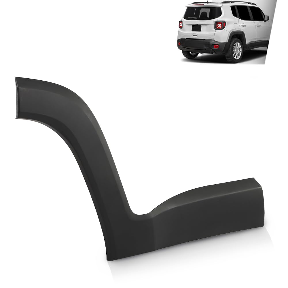 G-PLUS Rear Door Molding Fender Flare Trim Compatible with Jeep Renegade 2015-2021 Fender Flares Wheel Opening Panel Right Side 5VX88LXHAA, CH1505109