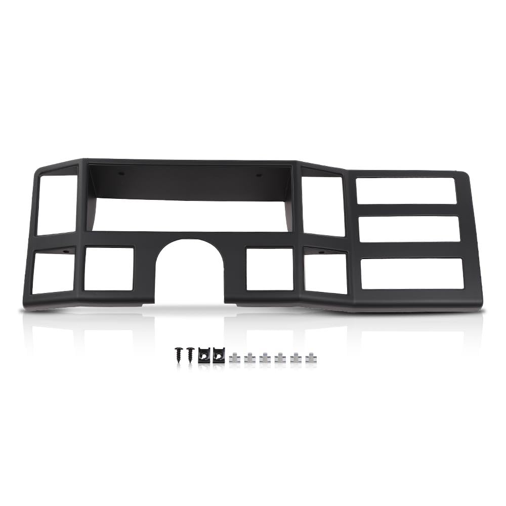 G-PLUS Dash Bezel Panel Surround Trim Compatible with Jeep Cherokee XJ 1984-1996 Black Dashboard