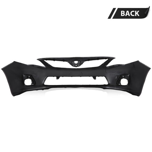 G-PLUS Primed Front Bumper Cover Fascia Compatible with Toyota Corolla Base CE L LE 2011 2012 2013, 5211903901, TO1000372, Black