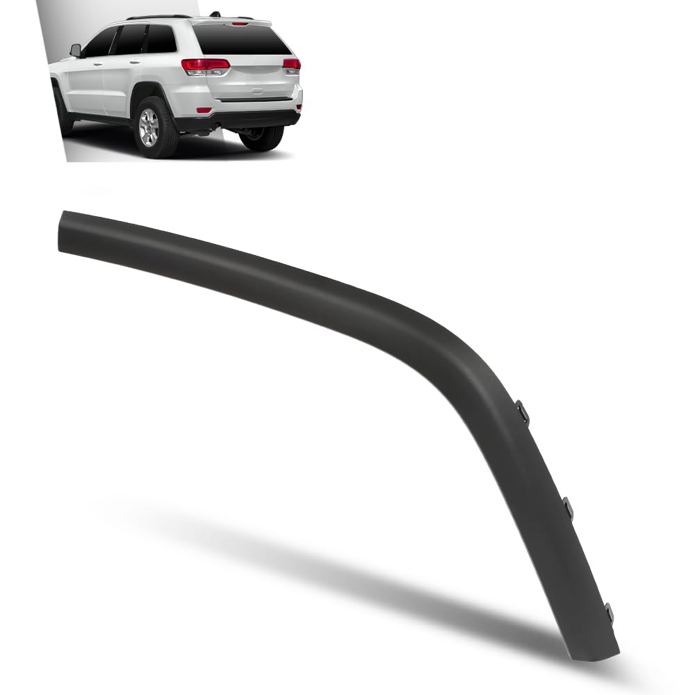 G-PLUS Rear Left Fender Flares Compatible with Jeep Grand Cherokee 2011-2021 Wheel Opening Molding Arch Trim 1MP35RXFAH Black