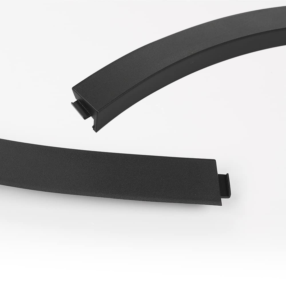 G-PLUS Front Right Passenger Side Fender Flares Compatible with Tesla Model Y MY 2020 2021 2022 2023 2024 149416400B, 149418800B Wheel Opening Molding Arch Trim Black