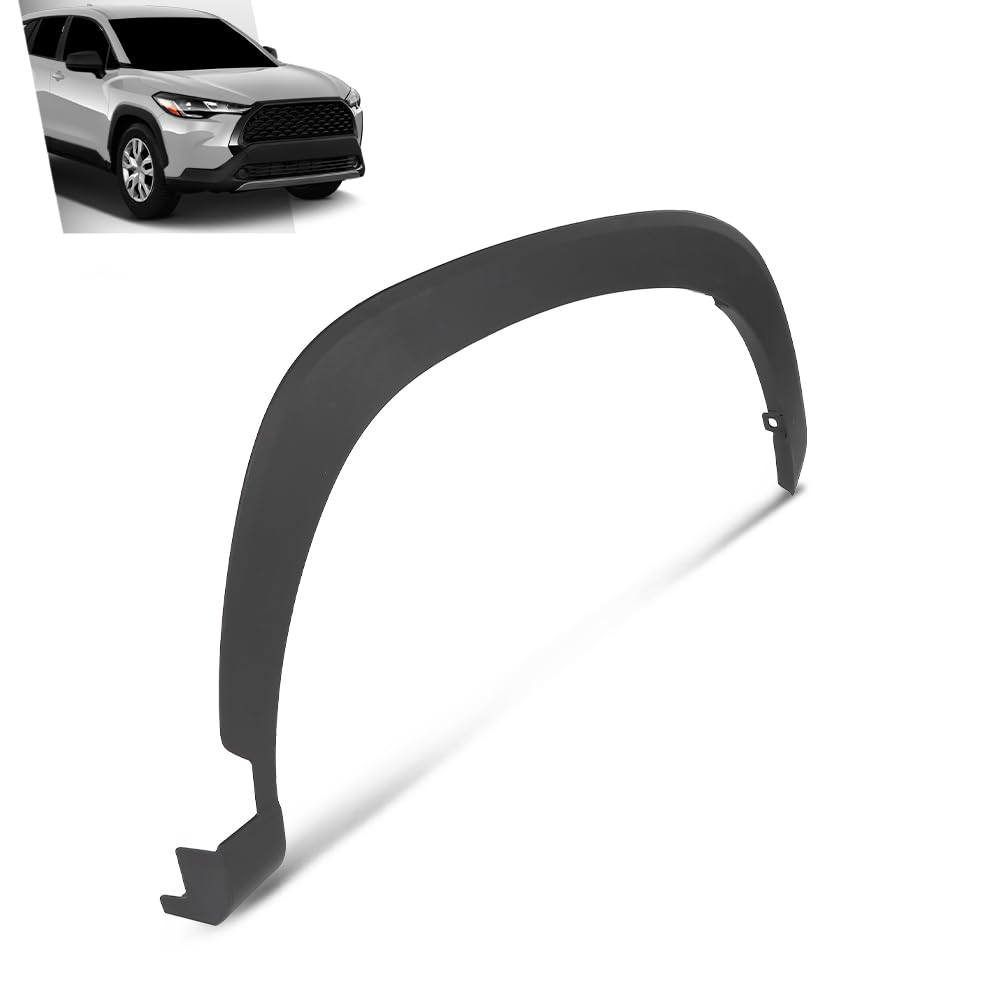 G-PLUS Front Right Fender Flare Compatible with Toyota Corolla Cross (Submodel: L, LE, XLE) 2022 2023 756010A040, TO1291125
