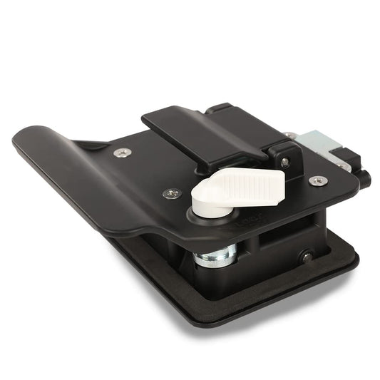 G-PLUS RV Entry Door Lock with Paddle Deadbolt, Black RV Paddle Entry Door Lock Latch Handle Knob with Keys, RV Door Latch Replacement Kit