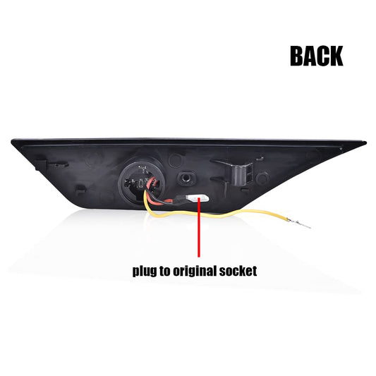 G-PLUS LED Switchback Signal Lamp Side Marker Lights White Compatible with Honda Civic 2016 2017 2018 2019 2020 2021 33850TBAA02, 33850TBAA01, 33800TBAA02 Clear Lens