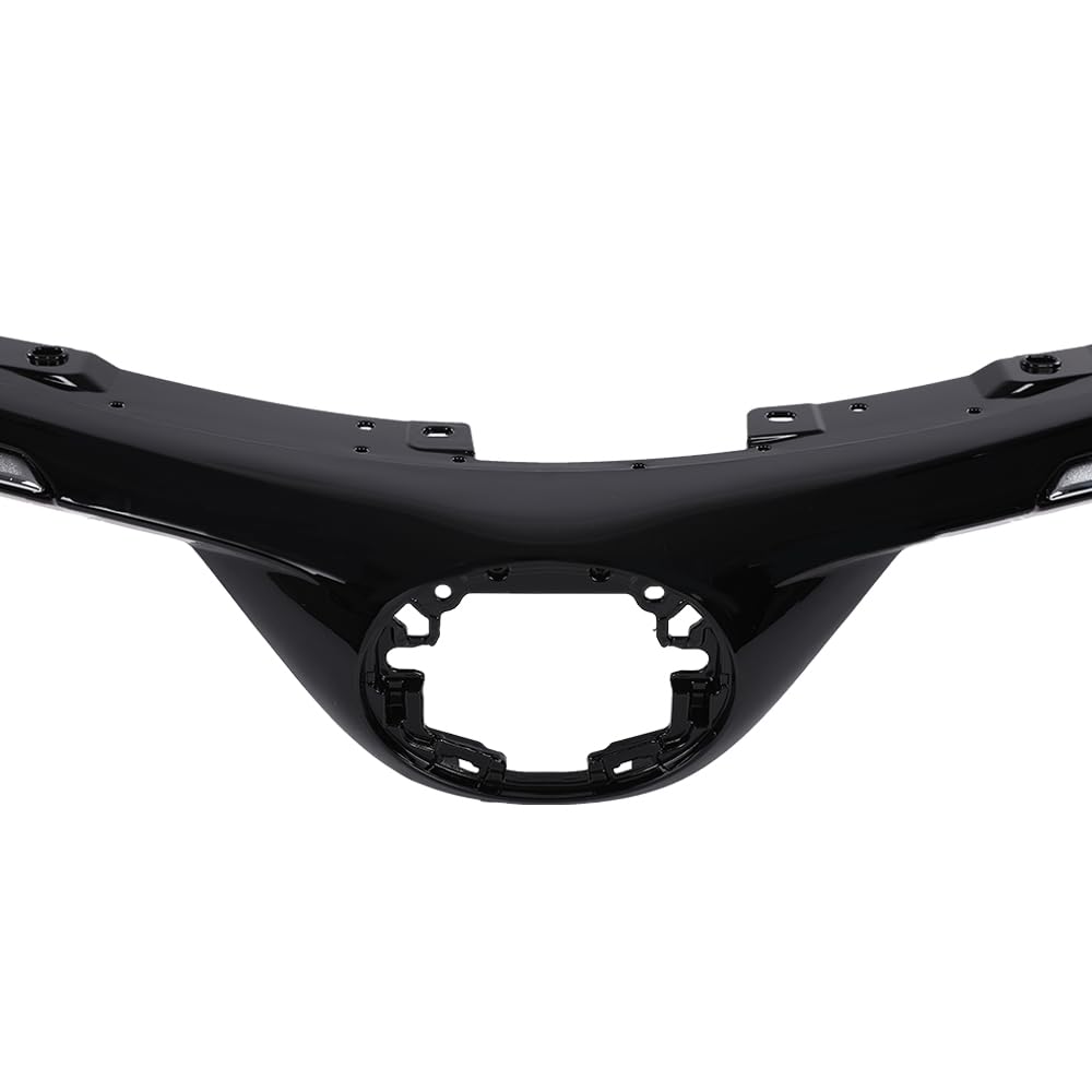 G-PLUS Upper Grille Bumper Assembly Compatible with Toyota RAV4 2016 2017 2018 531010R120, TO1200406 Black