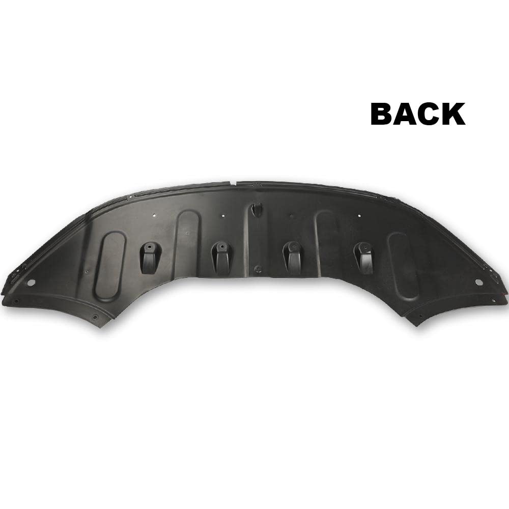 G-PLUS Front Center Undercar Shield Compatible with Sonata 2015-2017 Front Engine Splash Shield HY1228185 29110C2300 29110C2400 Black
