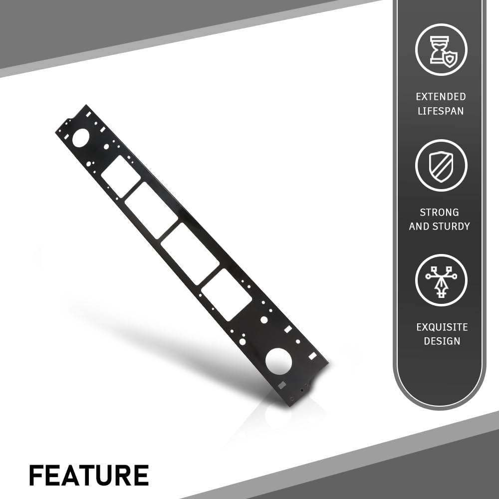 G-PLUS Bumper Panel Reinforcement Compatible with Ram 1500 2019-2024 Black 68313531AA
