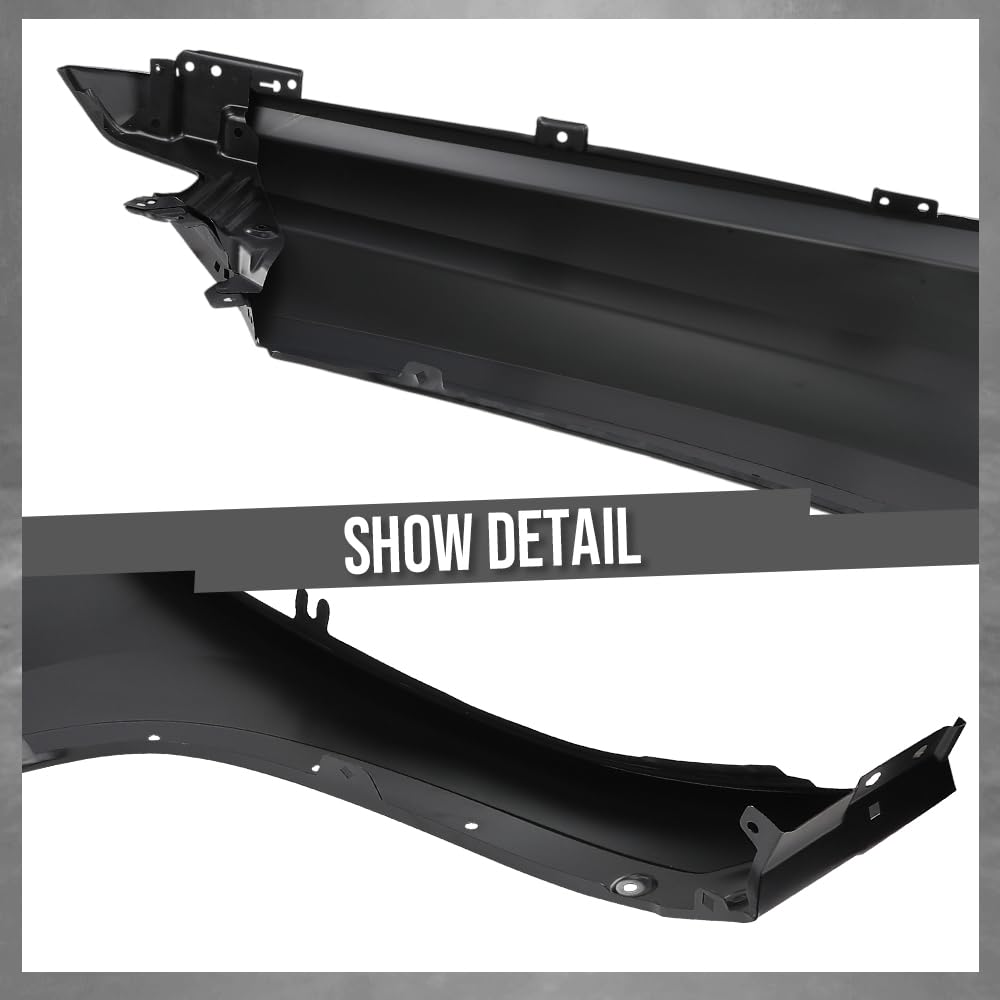 G-PLUS Front Fender Passenger Right Side Compatible with Chevy Silverado 2500 HD 3500 HD 2020-2023 84581167, GM1241424 Black