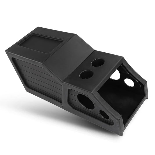 G-PLUS 12" Center Console Subwoofer Box for Chevy GM Crew Cab 2014-2018 Black