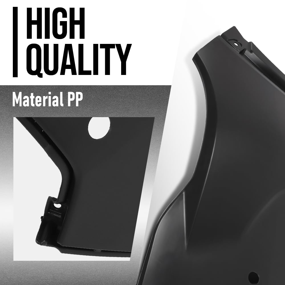 G-PLUS Front LH Side Bumper Cover Compatible with Toyota Corolla Cross 2022 2023 2024 2025 Fit XLE Models with Park Assist Only Black