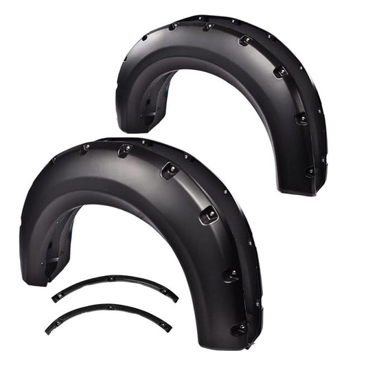 G-PLUS Fender Flares 4PCS Compatible with Ford F150 2009-2014 Rivet Style Matte Black