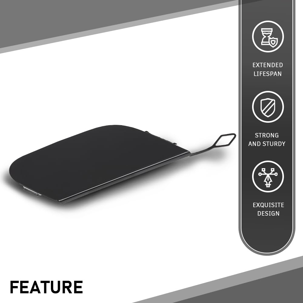 G-PLUS Rear Bumper Tow Hook Cover Cap Primed Compatible with Benz W222 S-Class S400 S450 S500 S550 S550e S560 S600 2014-2019,Not Fit for Cars With AMG/Sport Package 2228850424