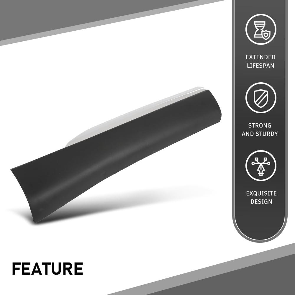 G-PLUS Door Molding Passenger Side Right Rear Lower Compatible with LX RX350 RX450h (submodel: Base, F Sport, Sportdesign) 2010-2015 75075-0E010, 75075 0E010, 750750E010, LX1505102 Chrome Black