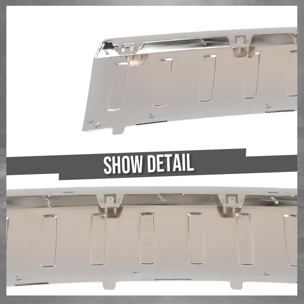 G-PLUS Rear Bumper Step Plate Trim Chrome Compatible with Benz ML250 Bluetec 4Matic 2015 Fit Benz ML350 Base 2013-2015 1668852174 Bumper Protector Guard Silver