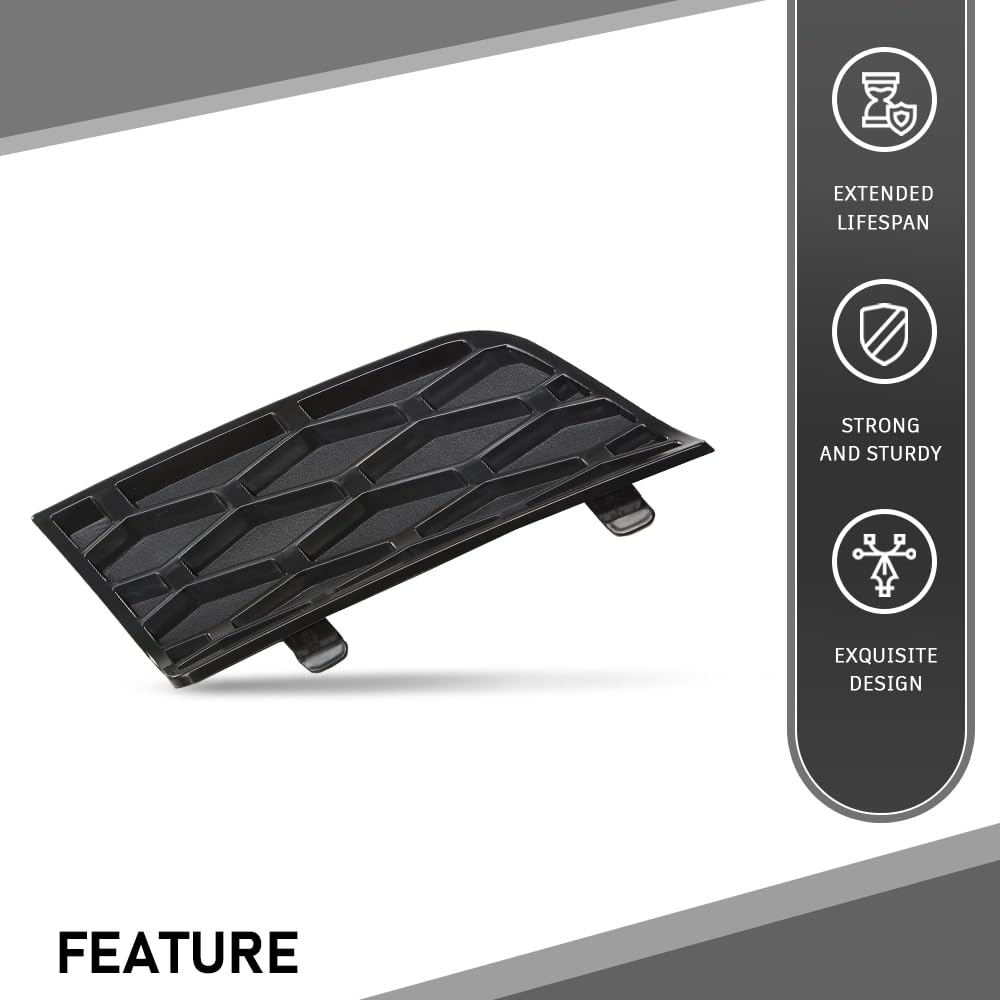 G-PLUS Front Left Bumper Air Intake Cover Trim Bezel, Compatible with Range Rover L322 4.4L V8 (non-Supercharged) 2006-2009, Not Fit Range Rover Sport models, Grill Cover DXB500350PUY