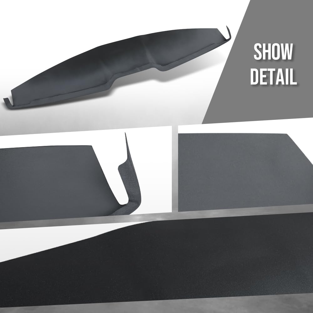 G-PLUS TPE Dashboard Panel Dash Cover Compatible with Ford Mustang 2005 2006 2007 2008 2009, Gray