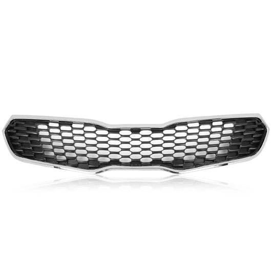 G-PLUS Front Bumper Grille Assembly Chrome Mesh for Kia Forte 2014-2016
