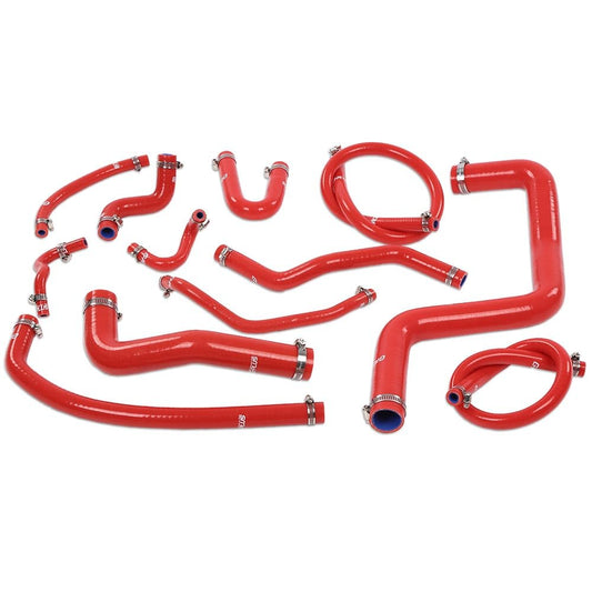 G-PLUS Silicone Radiator Hose Kit Compatible with Honda/Acura Integra DC4 DB7 RS LS GS SE with B18B1 Engine 1994-2001 Red