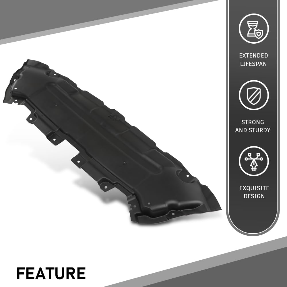 G-PLUS Front Bumper Engine Splash Shield Under Guard Compatible with Benz GLC300 4Matic Base 2016-2022,Fit Benz GLC43 AMG 4Matic 2017-2022 2535240930