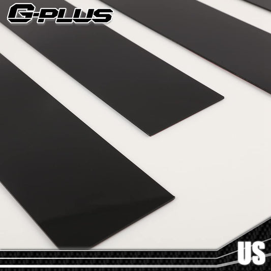 G-PLUS Exterior Pillar Moulding Trim Cladding Under Fuel Door Trim Left Driver Side Compatible with Ford Transit (Gas Engine Only) 150 250 350 2015-2019 BK3Z6129077AA, BK3Z6129077AB
