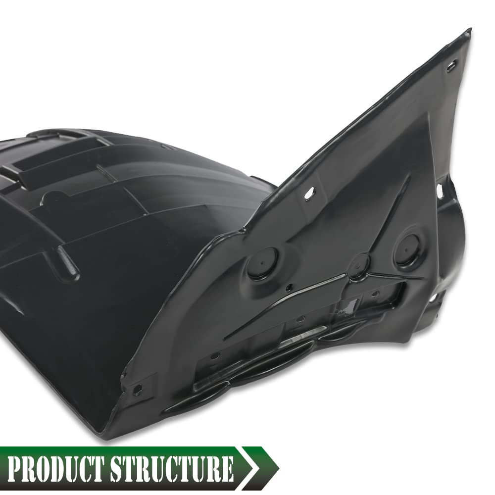 G-PLUS Front Passenger Right Side Fender Liner Splash Shield Compatible with Infiniti 2014-2022 Q50 Front Fender Liner Replacement 638404GA0B-PFM IN1249130