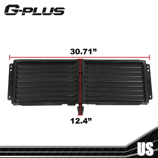 G-PLUS Radiator Upper Shutter Grille Replacement Compatible with 2018 Chevy Equinox / 2018-2020 GMC Terrain 84460245 GM 84460245 Front Radiator Control Grille Shutter Assembly