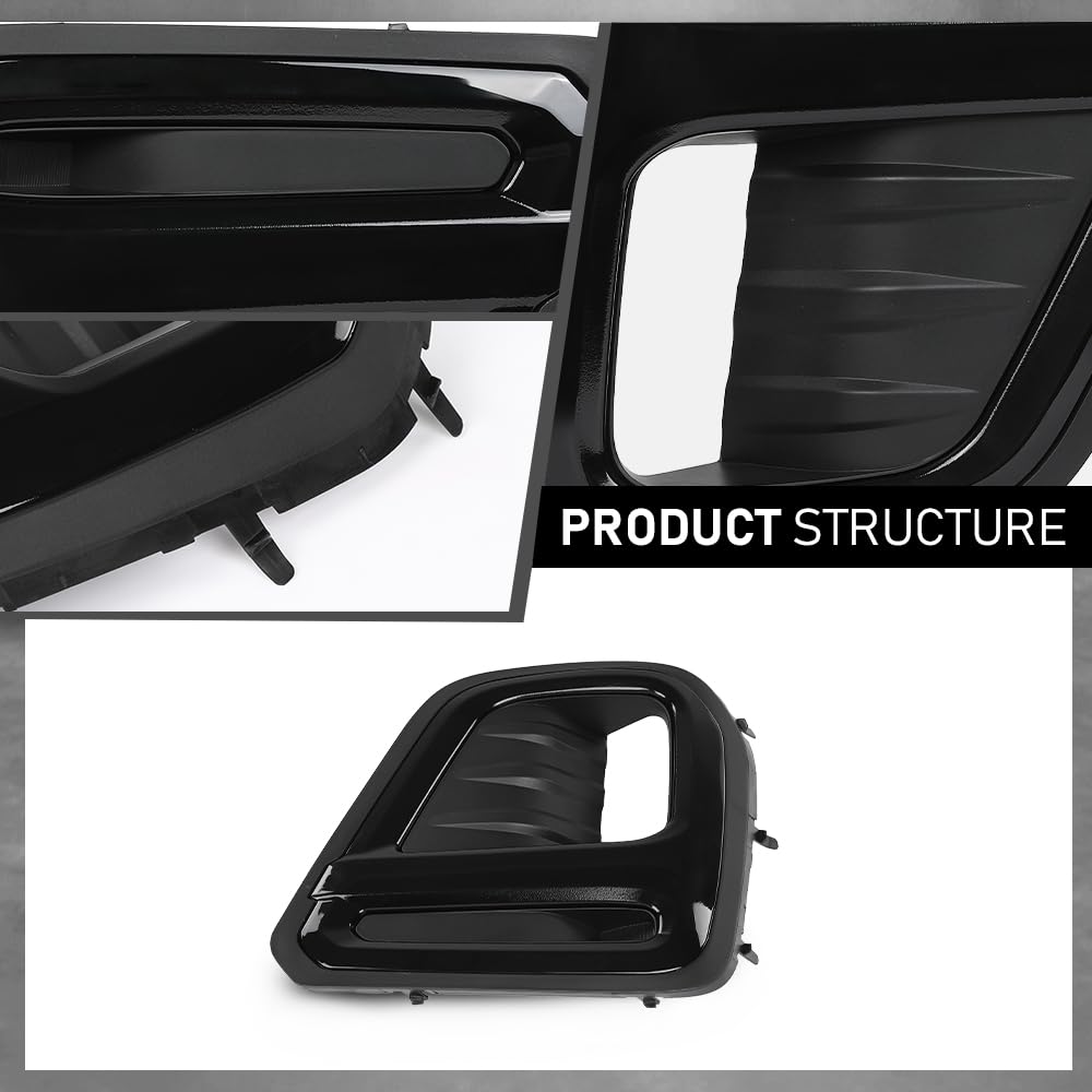 G-PLUS Front Fog Light Cover Bezel Trims, Compatible with Subaru Forester 2019, LH Driver & RH Passenger Side 2PCS, 57731SJ140, 57731SJ150