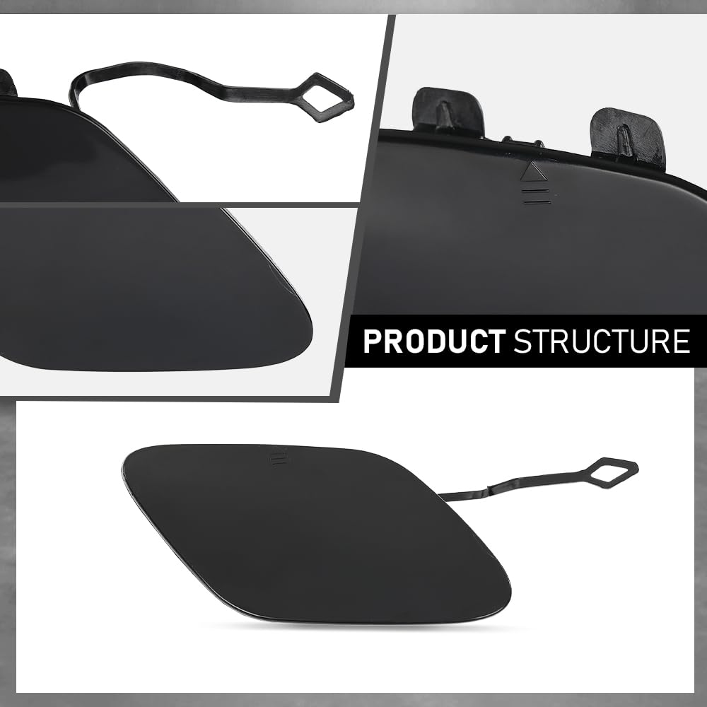 G-PLUS Front Bumper Tow Hook Cover Cap Compatible with Benz E550 E400 E350 E250 4Matic Hybrid 2014-2016 A2128852422
