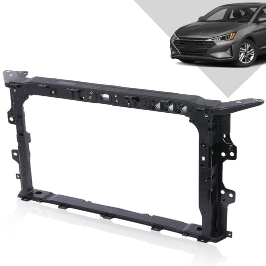 G-PLUS Radiator Support Core Assembly Compatible with Elantra 2019 2020 64101F2500, HY1225212 Black