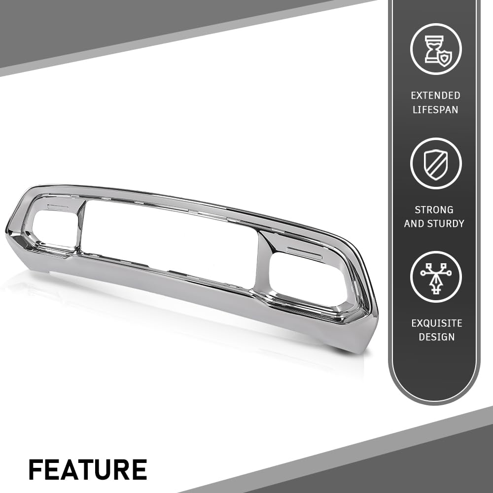 G-PLUS Front Bumper Lower Fascia Applique Compatible with Jeep Grand Cherokee 2016-2021 68310779AA