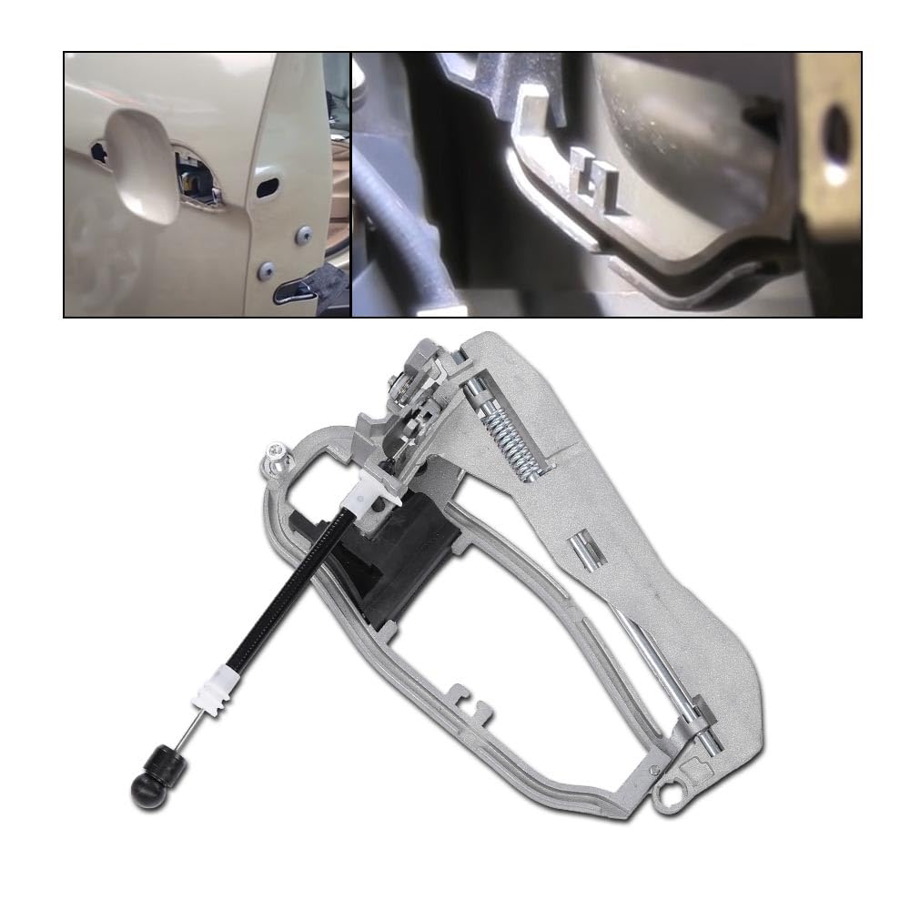 G-PLUS Door Handle Carrier Compatible with BMW X5 E53 2000-2006 All Engine Sport Utility Outside Front Left Driver Side 51218243615, BM1310104, ATPA1214138001, MRT671REPB462102