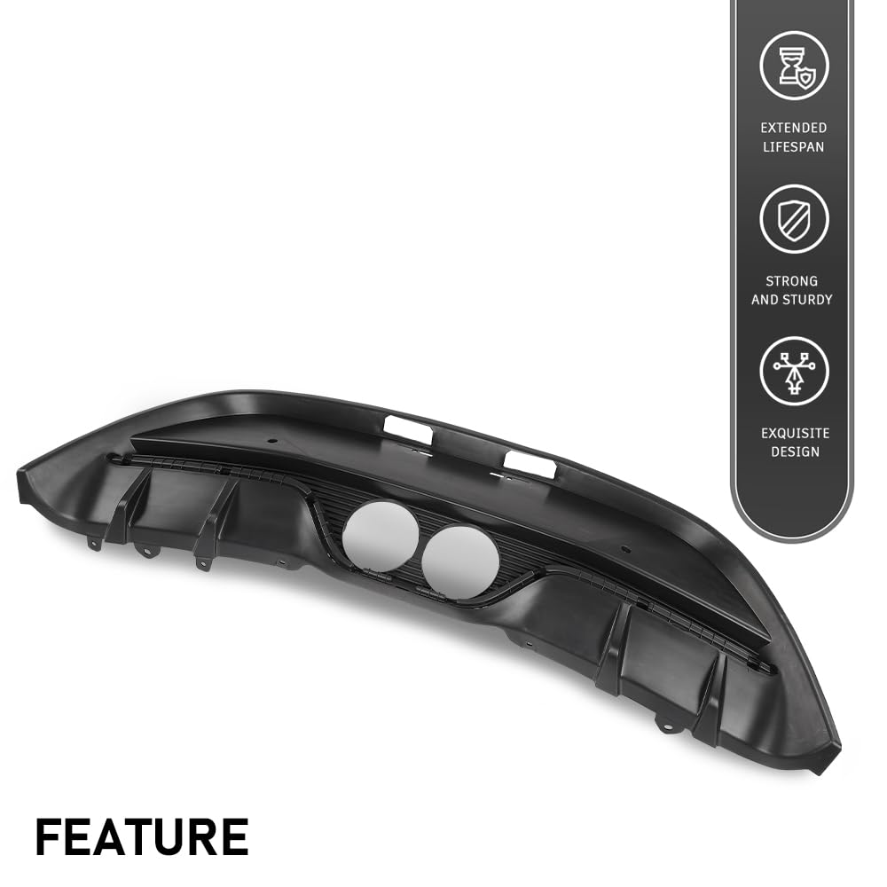 G-PLUS Bumper Cover Rear Lower Compatible with Hyundai Veloster 2013-2017 Fit Models with Rear Object Sensor Holes 866502V521, HY1115117 Black