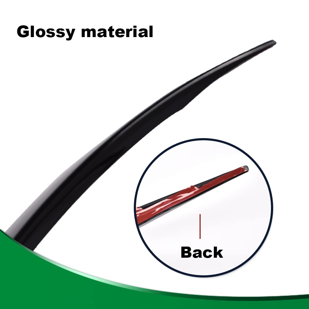 G-PLUS Rear Bumper Spoiler Air Vent Trim Cover Replacement for 2019-2021Bmw 3 Series G20 (Glossy Black)