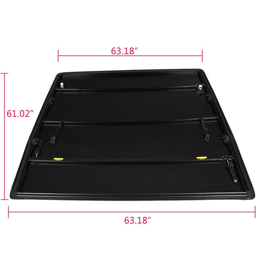 T3 Tri-Fold Truck Tonneau Cover Replacement for Nissan Frontier 2005-2021 / Suzuki Equator 2009-2014 | Fleetside 5' Bed | for Models with or Without The Utili-Track System