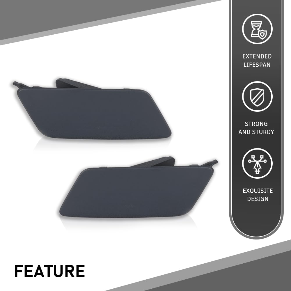 G-PLUS Headlight Washer Nozzle Jet Cover Cap Compatible with Discovery Sport 2015-2019
