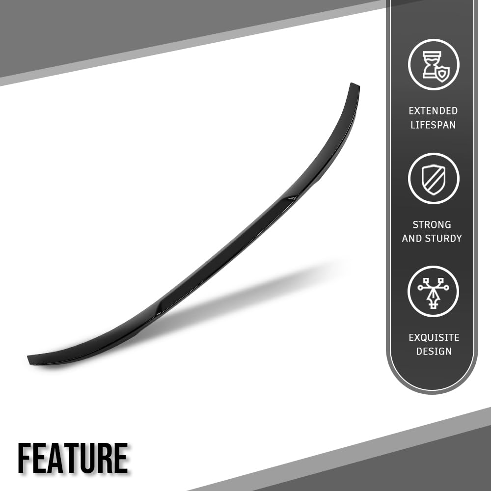 G-PLUS Rear Trunk Spoiler Wing Compatible with BMW 8 Series G15 F92 M8 Coupe 2019 2020 2021 2022 2023 Rear Spoiler Wing Black