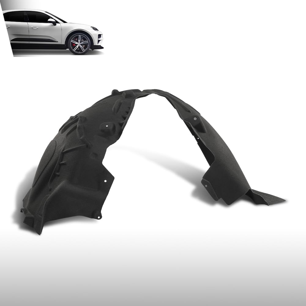 G-PLUS Fender Liner Splash Shield Front Right Side Compatible with Porsche Macan 2.0L 2017-2024 95B809962D, PO1249100 Black