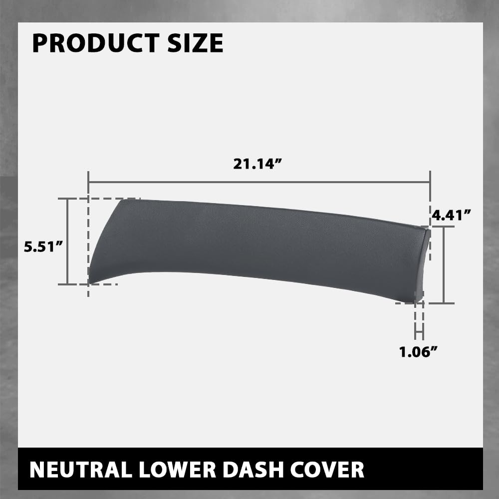 G-PLUS Lower Dash Cover Compatible with Toyota Solara 2004-2008 Dashboard Cover Gray